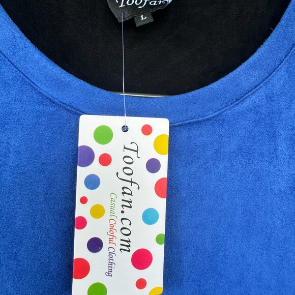 Toofan Faux Suede Color Block Dress NWT - Picture 3 of 5